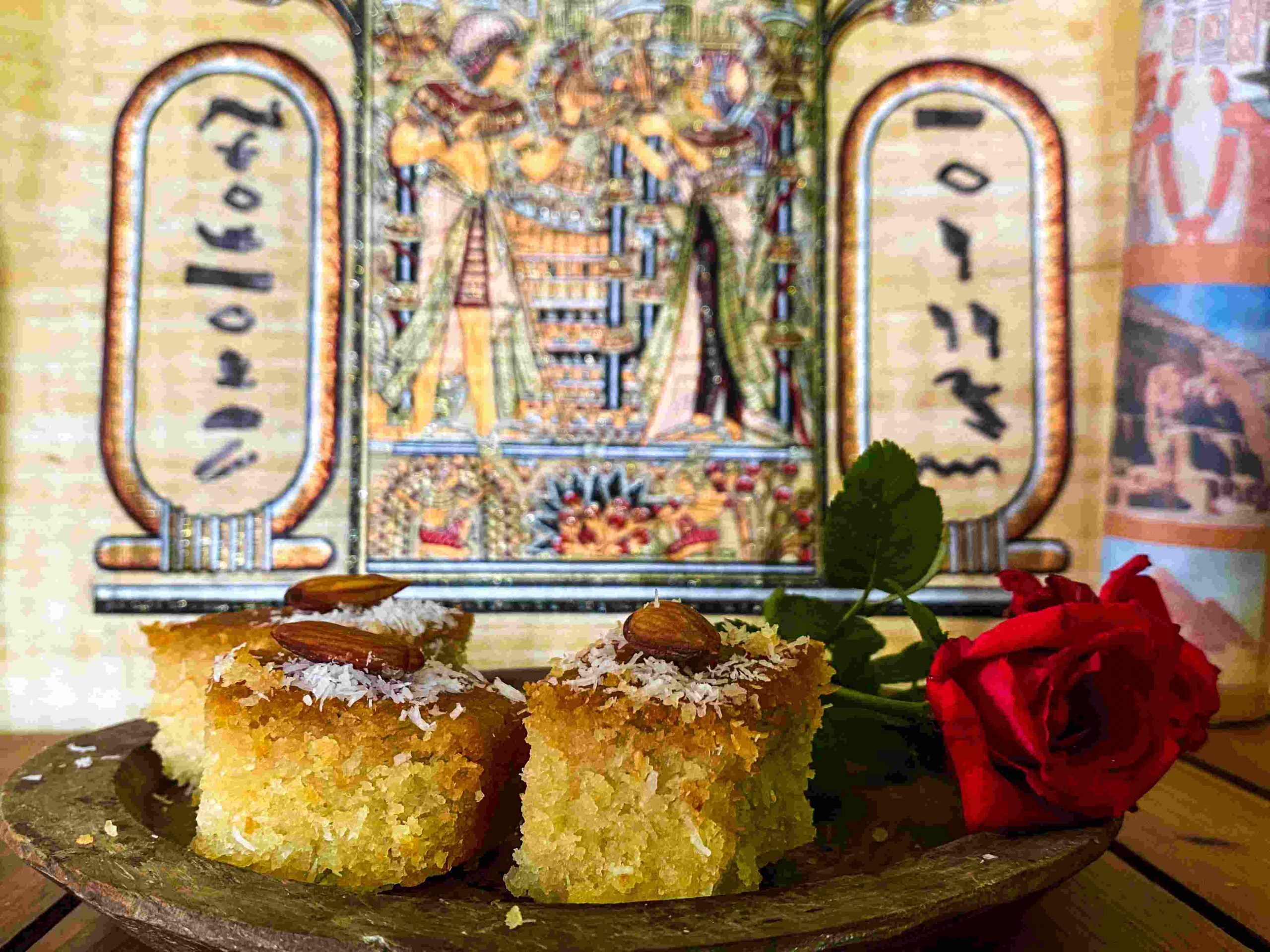 Egyptian sweetmeat Basbousa and memories of Egypt