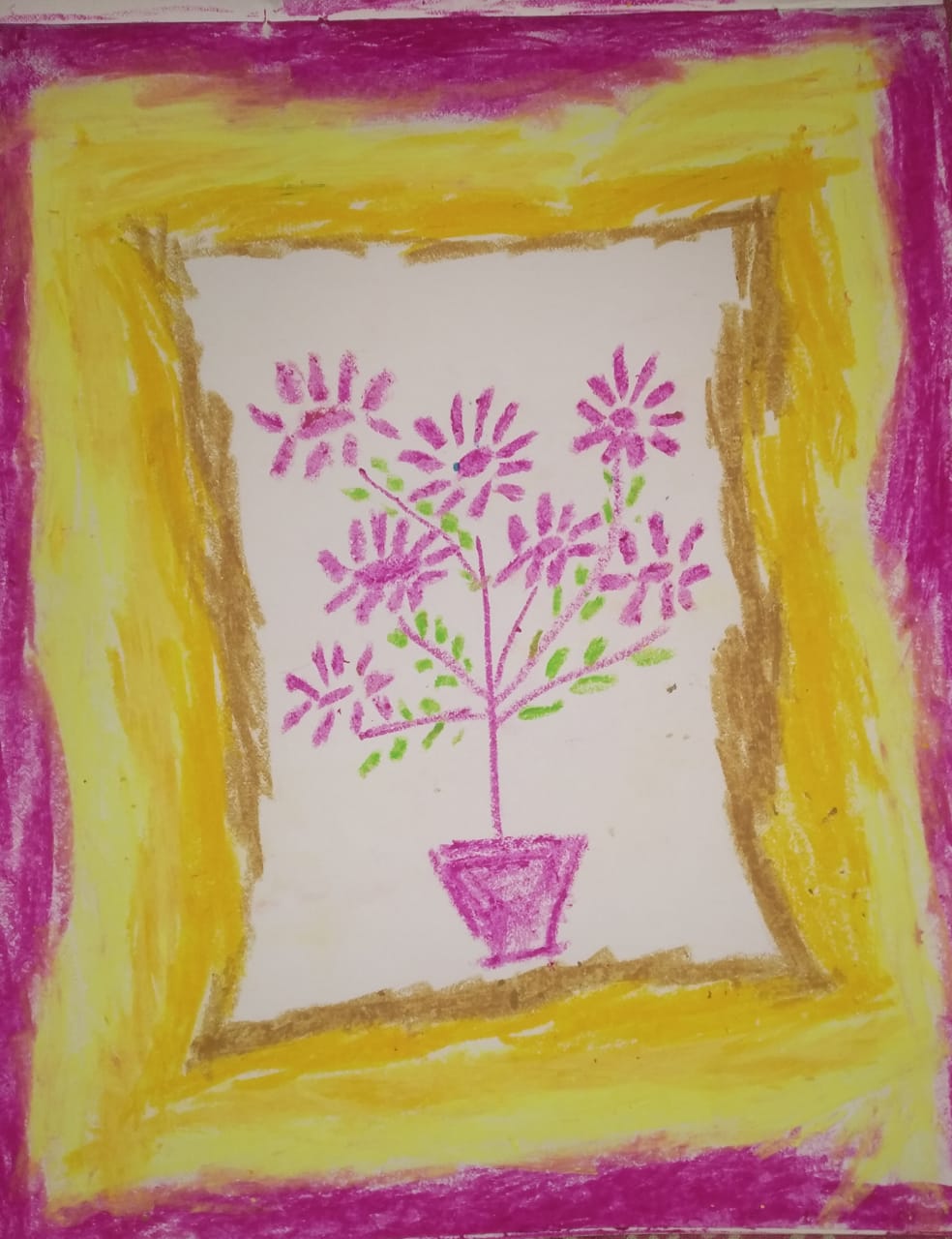 flowers rhymes kids section drawing