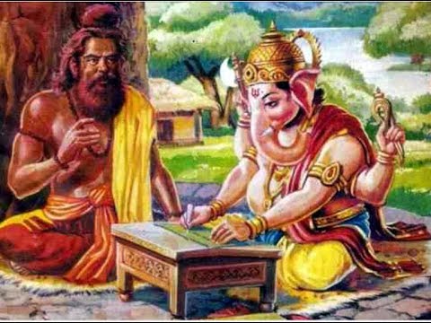 Ganesh writing Mahabharata