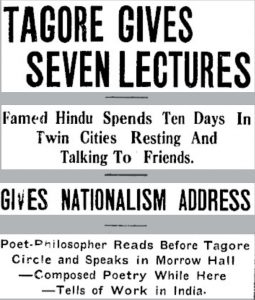 Tagore lecture James pond