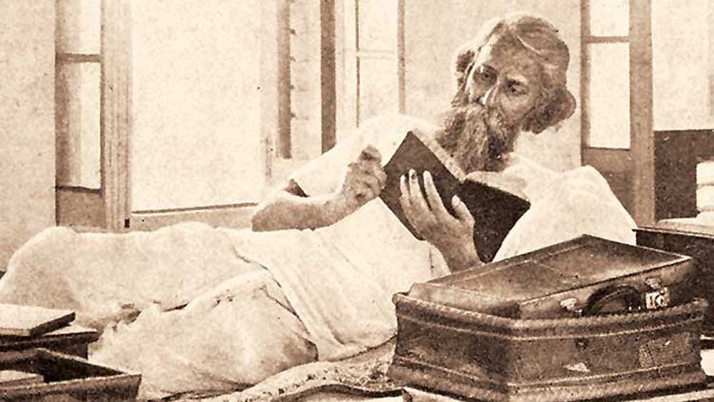 Tagore in Shantiniketan