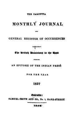 Calcutta Monthly Journal 1837