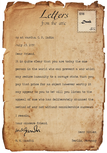 Gandhi letter to Hitler