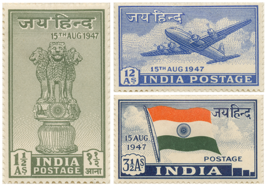 India-Independence-stamps