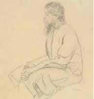 Tagore sketch by Rothenstein