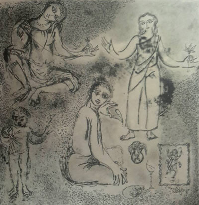 Kamalkumar Majumdar painting