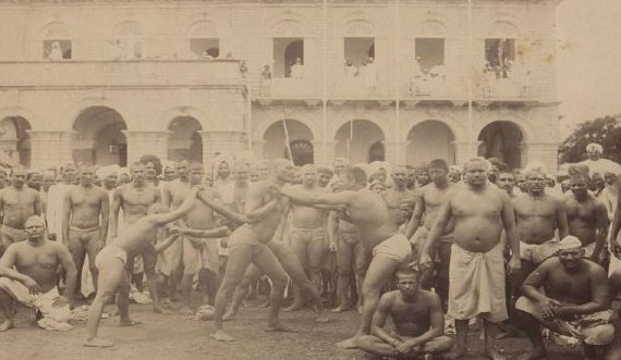 Wrestling in 19th century Kolkata