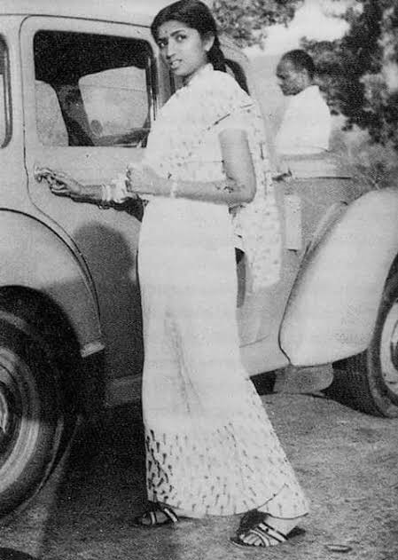 lata mangeshkar with her first car