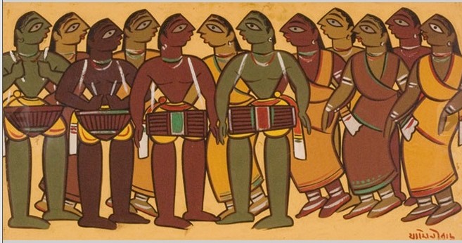 santhal dance jamini roy ngma