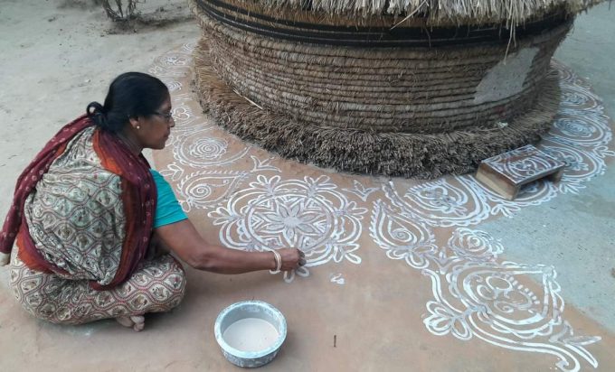 Laxmi Puja Alpana