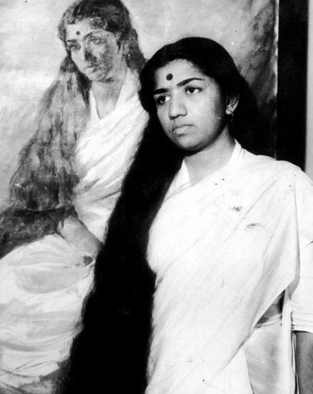 Lata Mangeshkar Hair