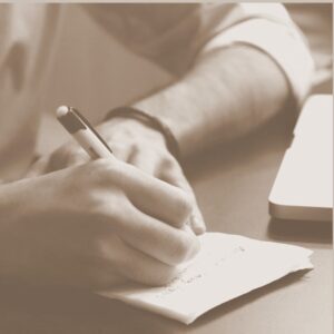 Man-writing