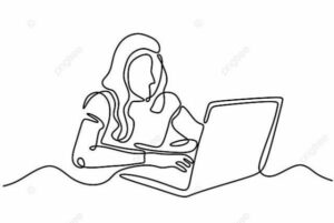 Woman with Laptop