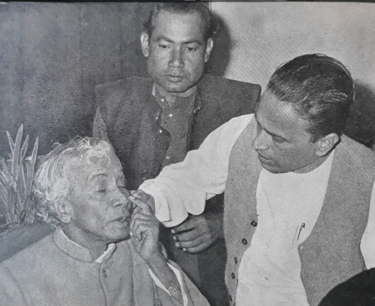 Injured Prafulla Ghosh