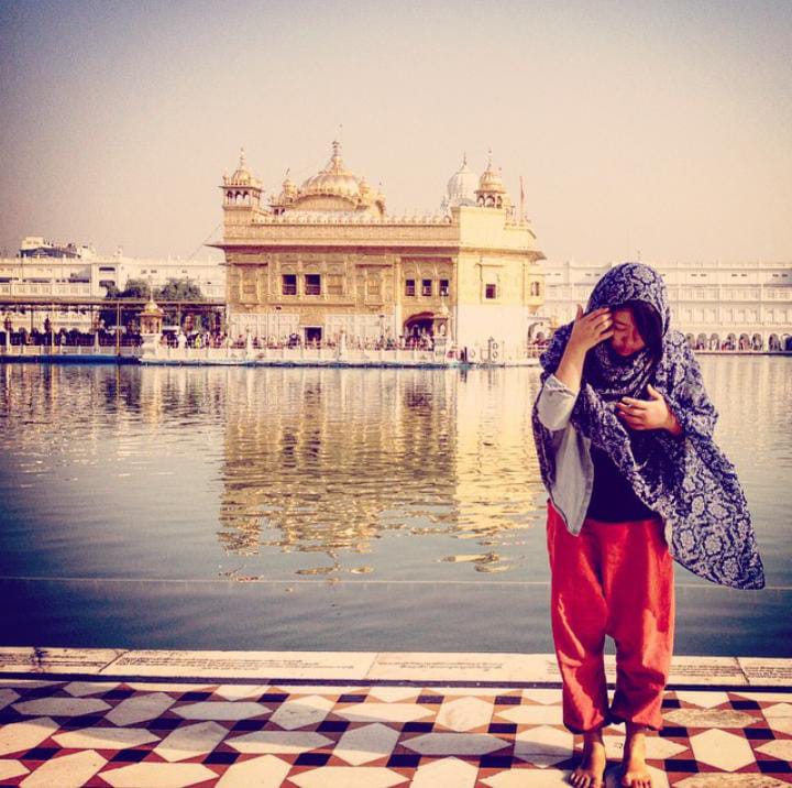 Chella girl from Taiwan at Amritsar