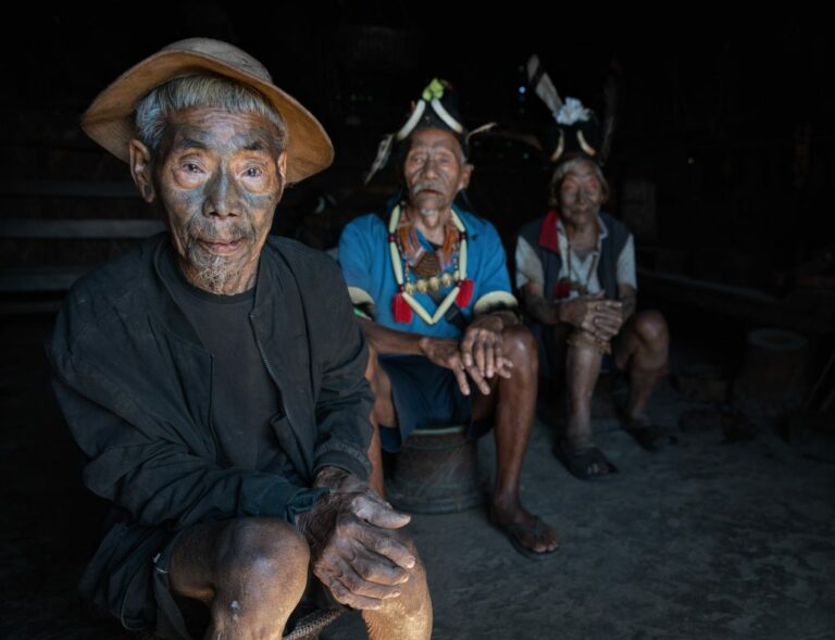 Konyak tribesmen of Nagaland