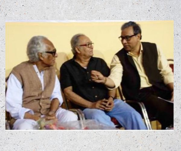 Mrinal Sen, Soumitra Chatterjee and Jawhar Sircar