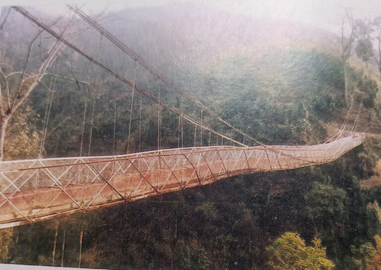 hanging bridge to Sidrapong power project