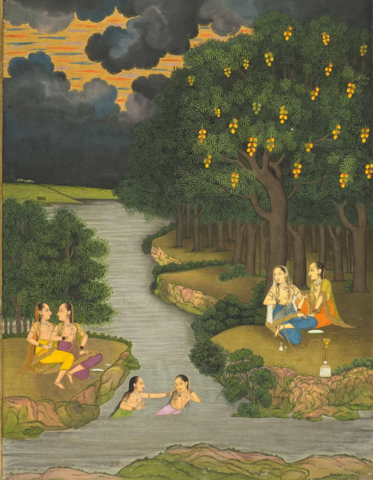 Mango in miniature painting