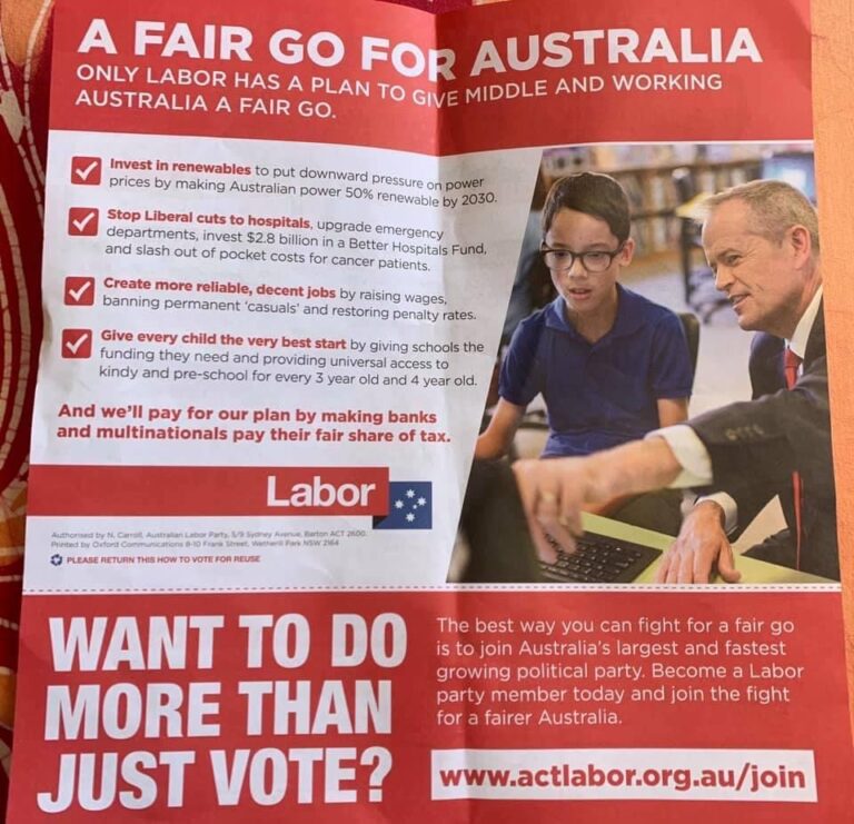 Election manifesto