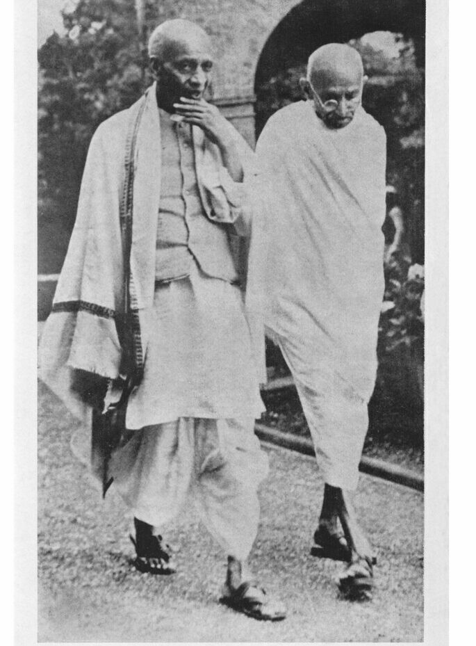 Gandhiji With Vallabhbhai Patel