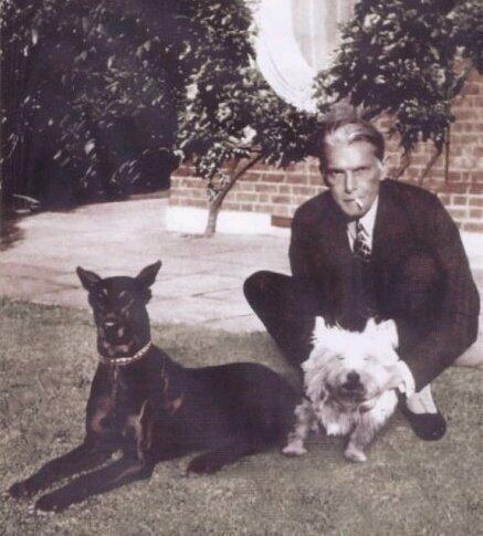 Muhammad Ali Jinnah With His Dogs