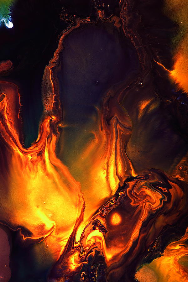 painting fire flames