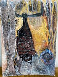 Abstract painting bat