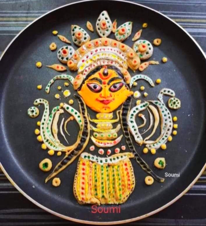 Food art Durga