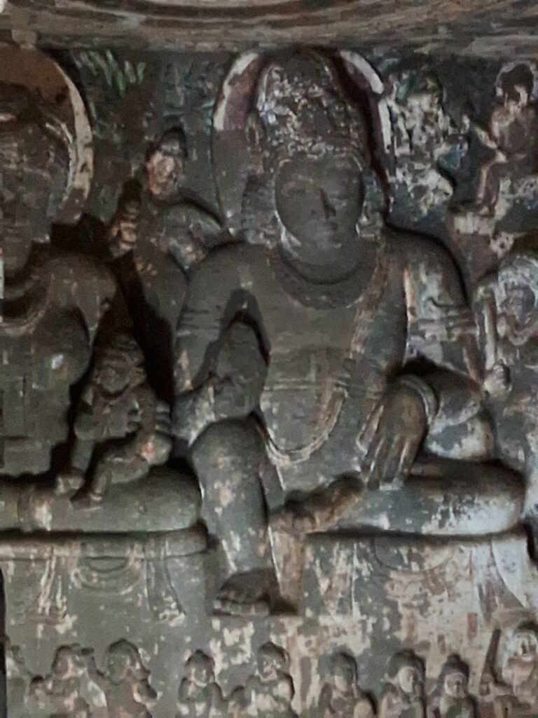 Ajanta cave statue