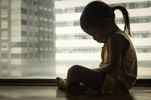 Sad girl child