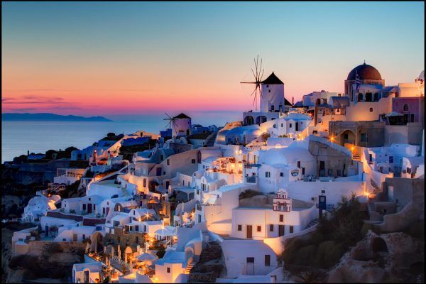 Sunset at Oia, santorini